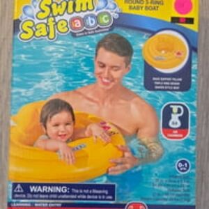 Swim Safe abc Wondersplash Round 3-Ring Baby Boat/Pool Float For 1 & Under